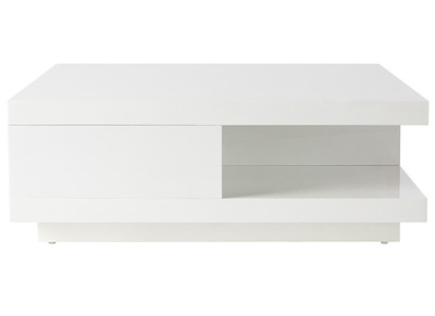 Design-Couchtisch 2 Schubladen Weiß KARY