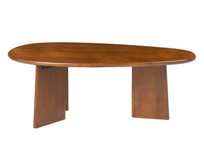 Design-Couchtisch aus massivem Mangoholz, gebeizt, L100 cm WONKA