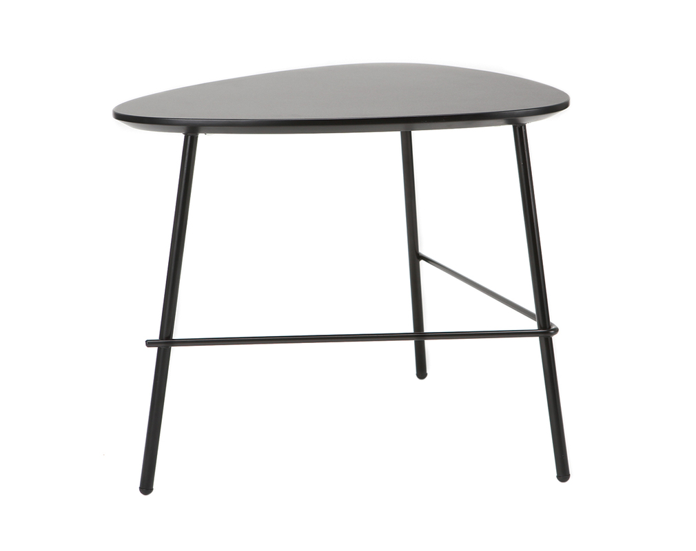 Design Couchtisch Bloom Aus Schwarzem Metall L60 Cm Miliboo