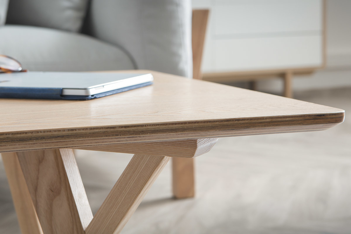 Design-Couchtisch L120 cm Esche KYOTO