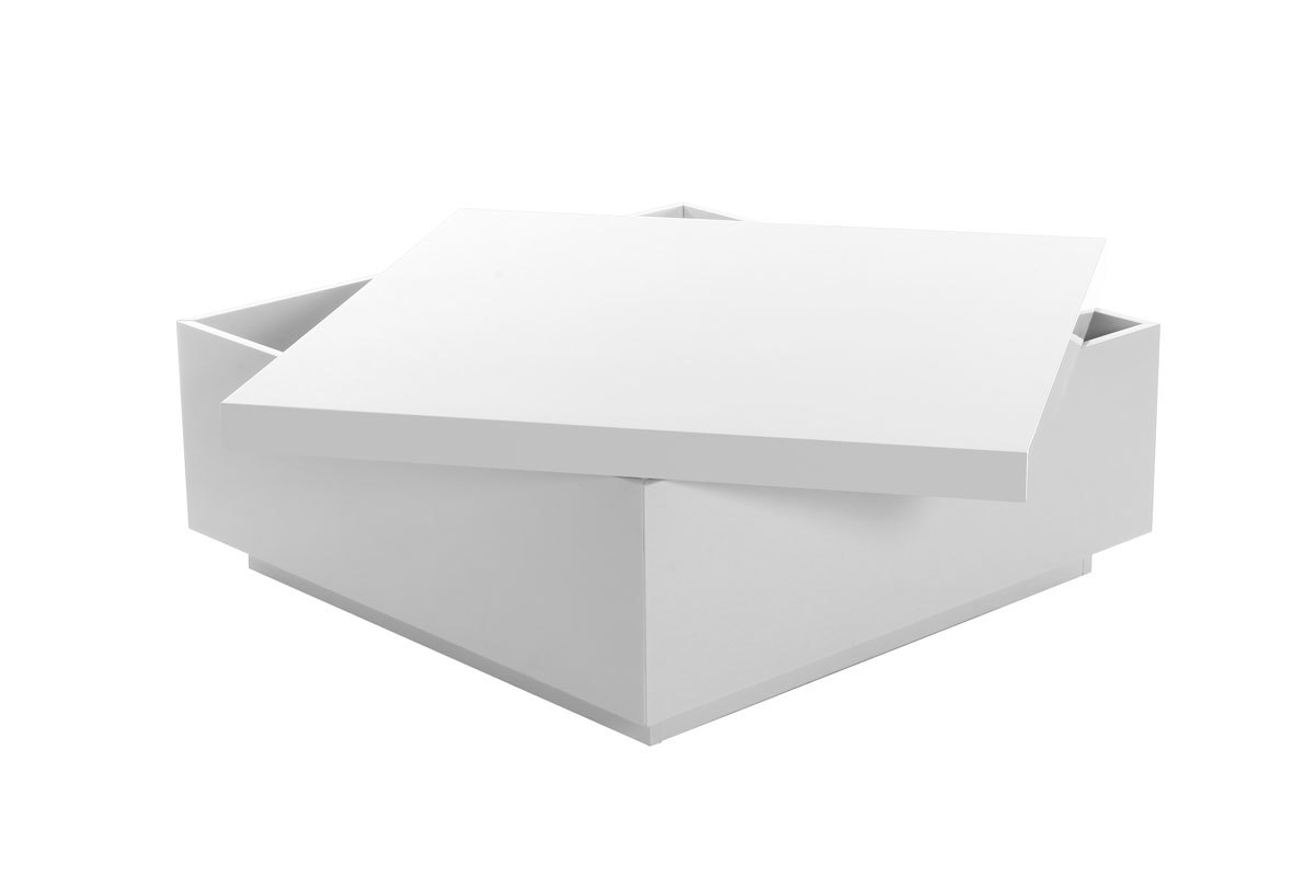 Design-Couchtisch lackiert wei JANA