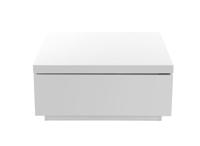 Design-Couchtisch lackiert wei&szlig; JANA