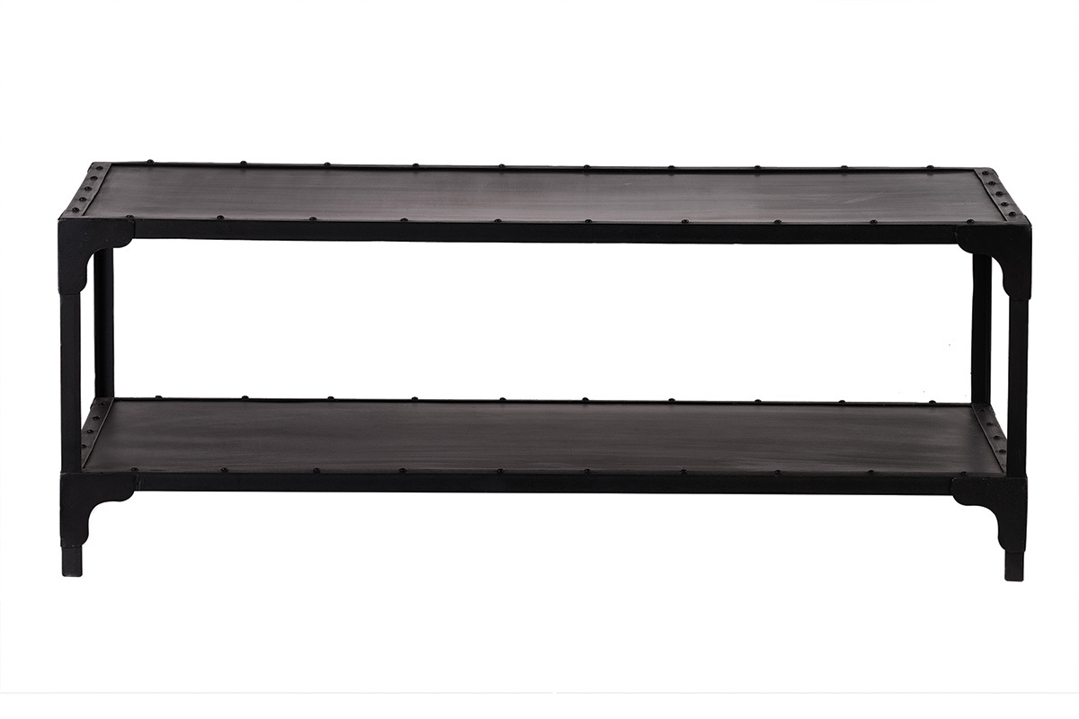 Design-Couchtisch Metall Schwarz L120 cm FACTORY