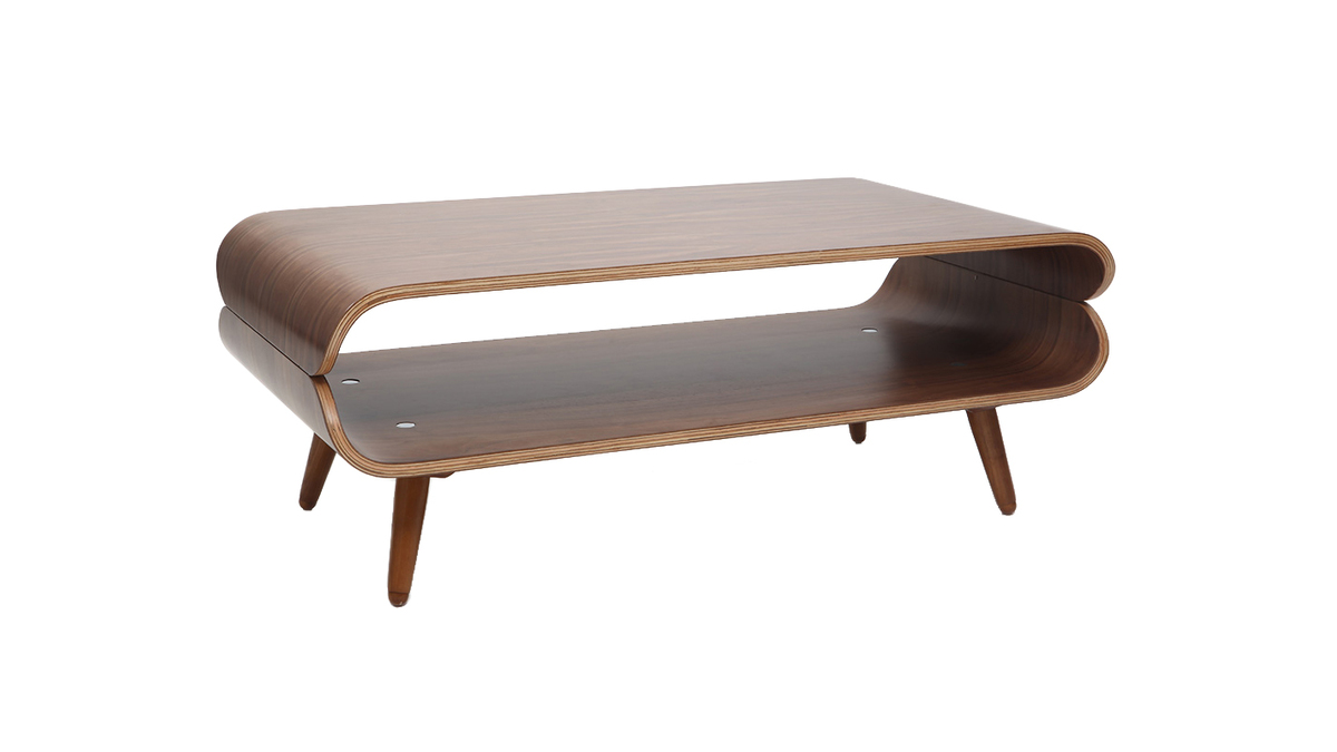 Design-Couchtisch Nussbaum TAKLA