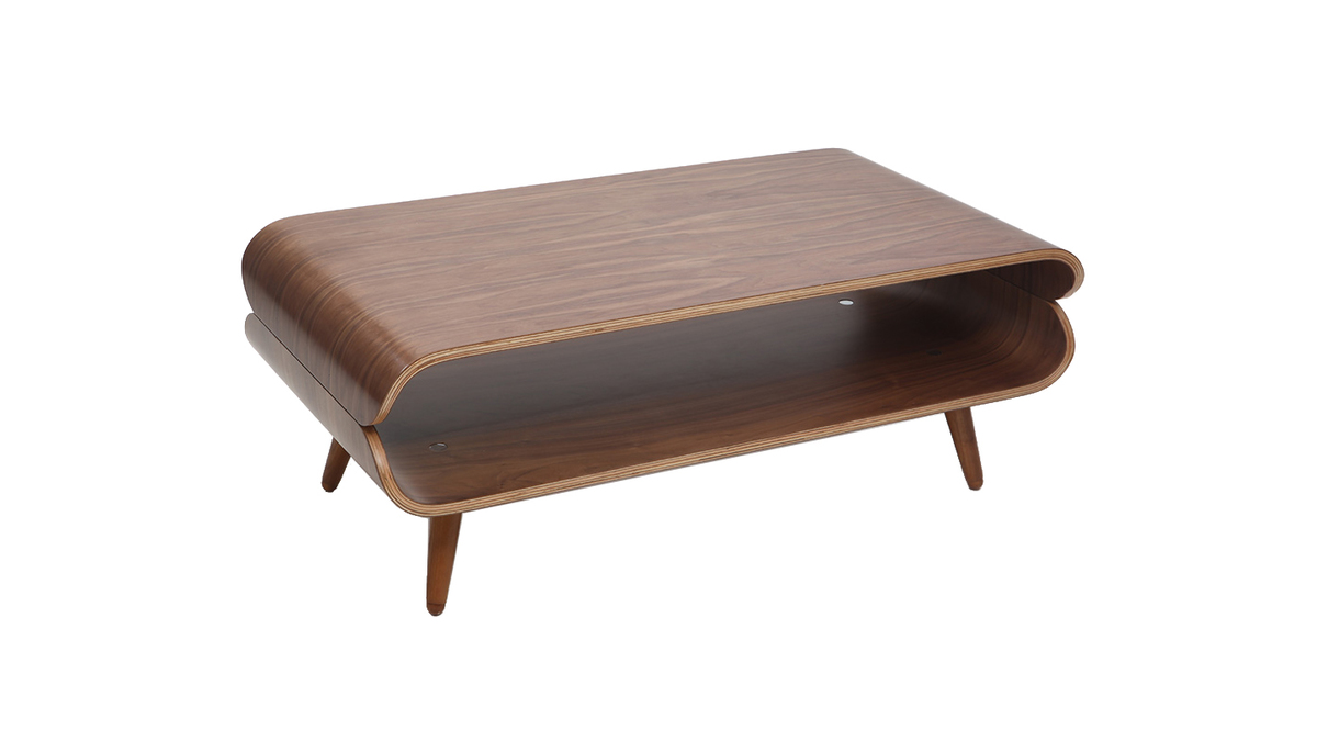 Design-Couchtisch Nussbaum TAKLA