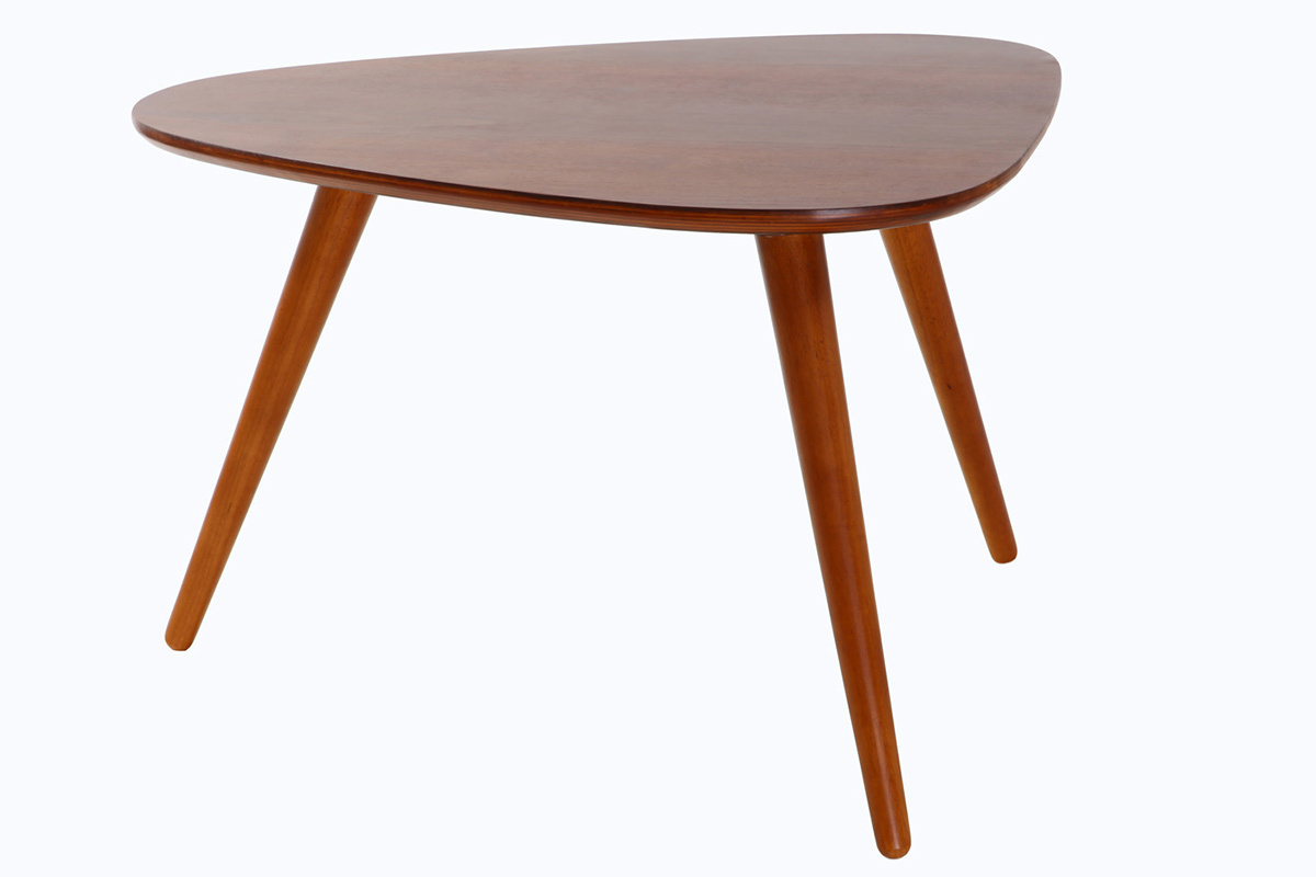 Design-Couchtisch Nussbaumholz ARTIK