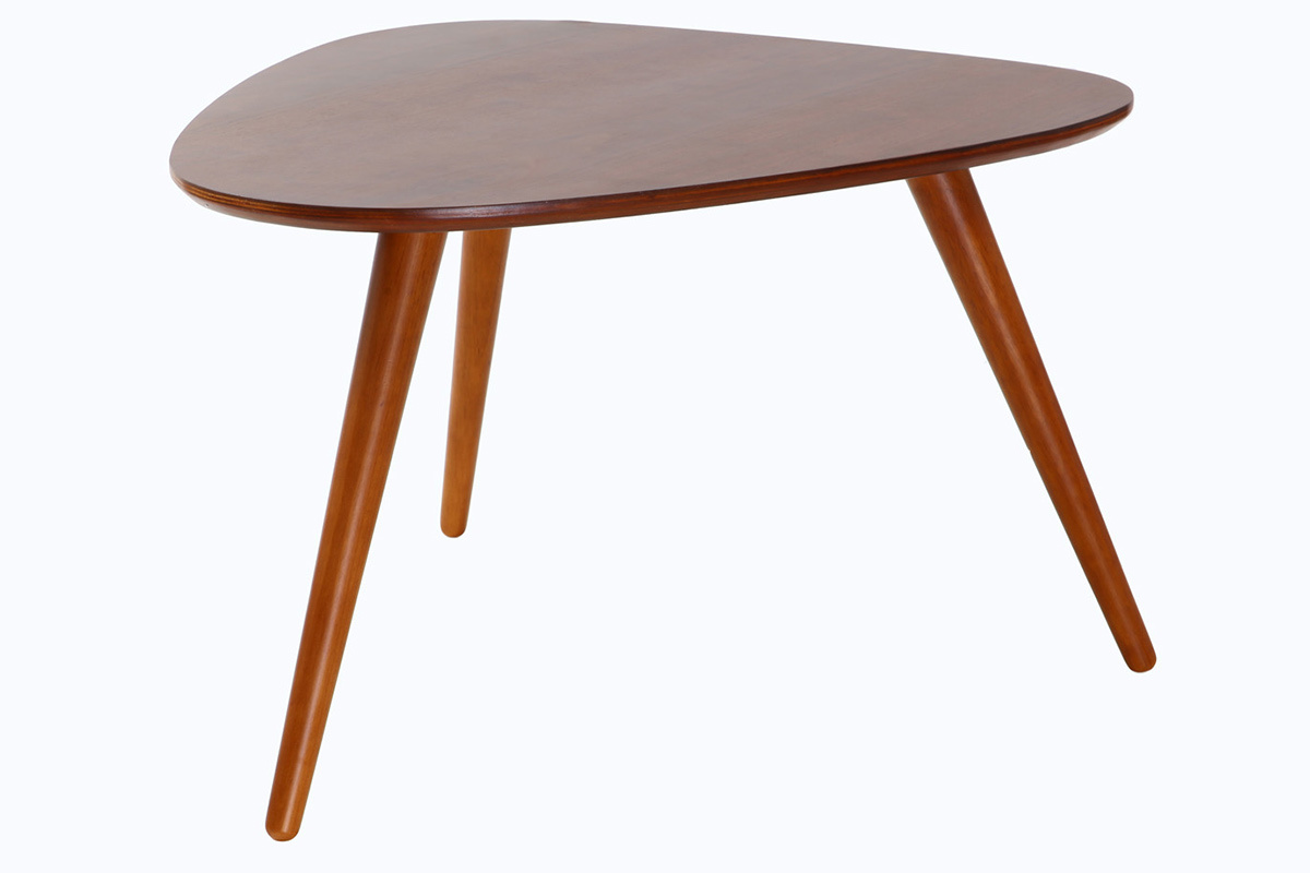 Design-Couchtisch Nussbaumholz ARTIK