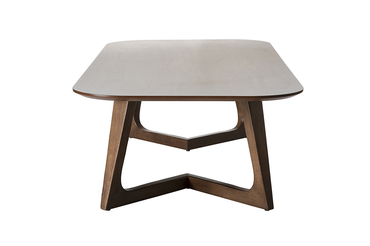Design-Couchtisch Nussbaumholz L150 cm JUKE