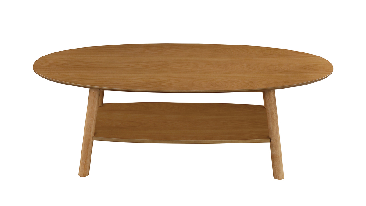 Design-Couchtisch ovales Holz YOKO