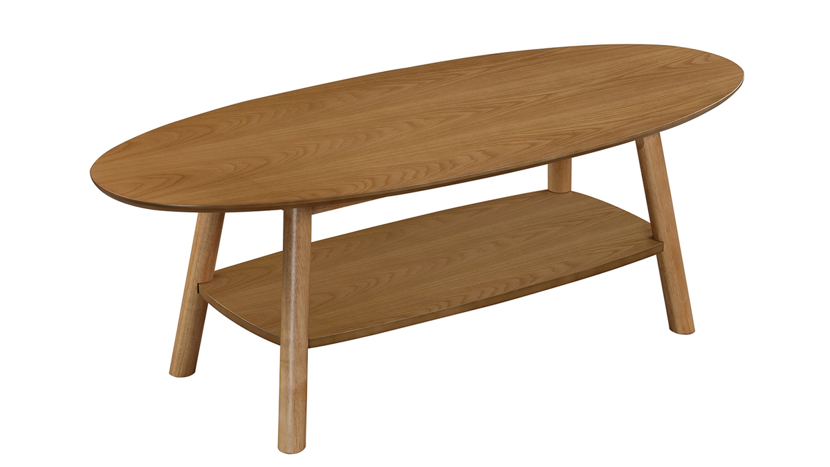 Design-Couchtisch ovales Holz YOKO