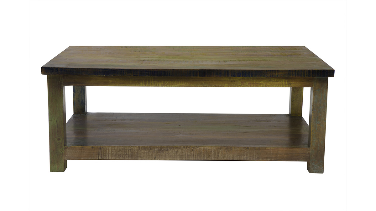 Design-Couchtisch recyceltes Holz MAYOTTE
