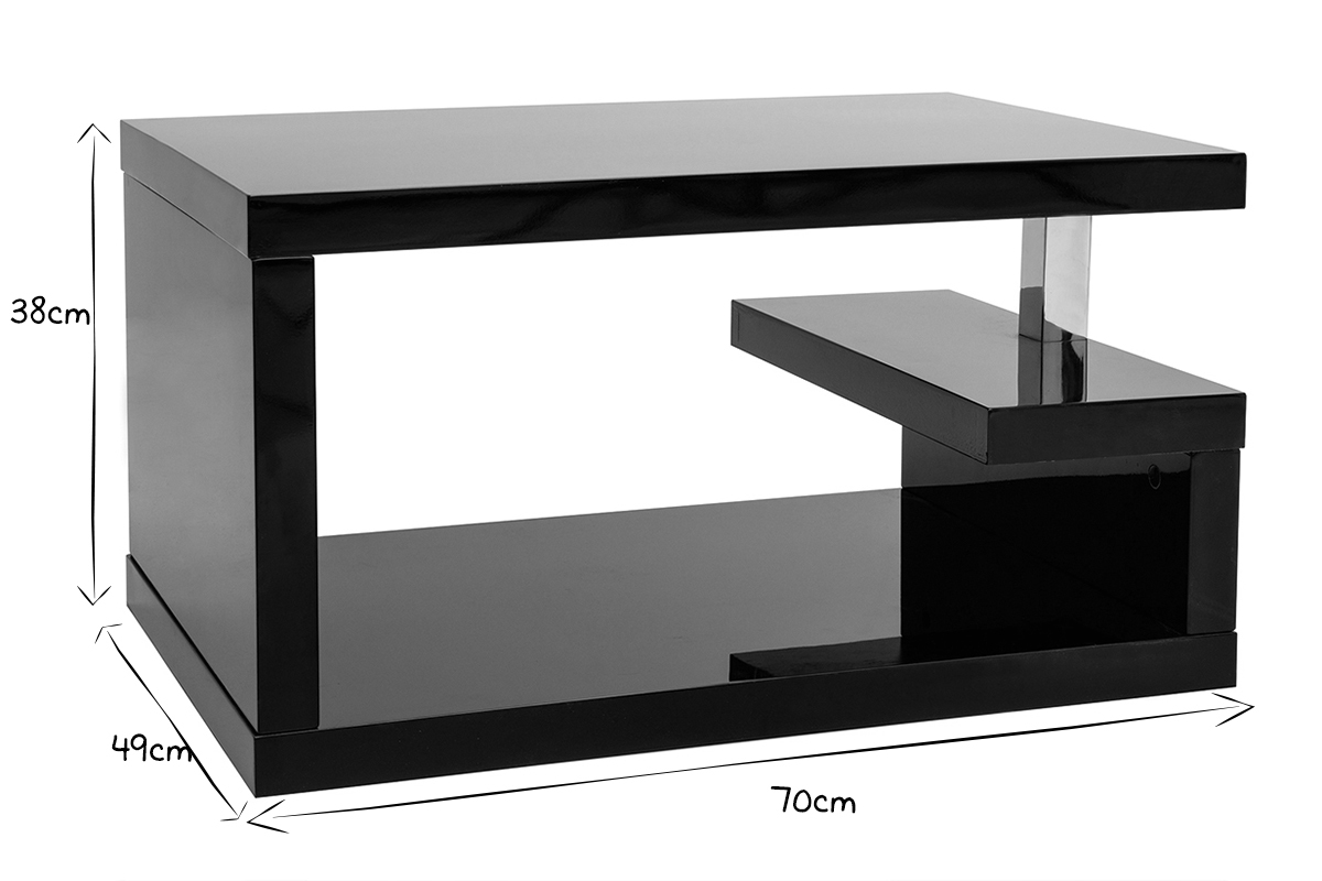 Design-Couchtisch REX Schwarz