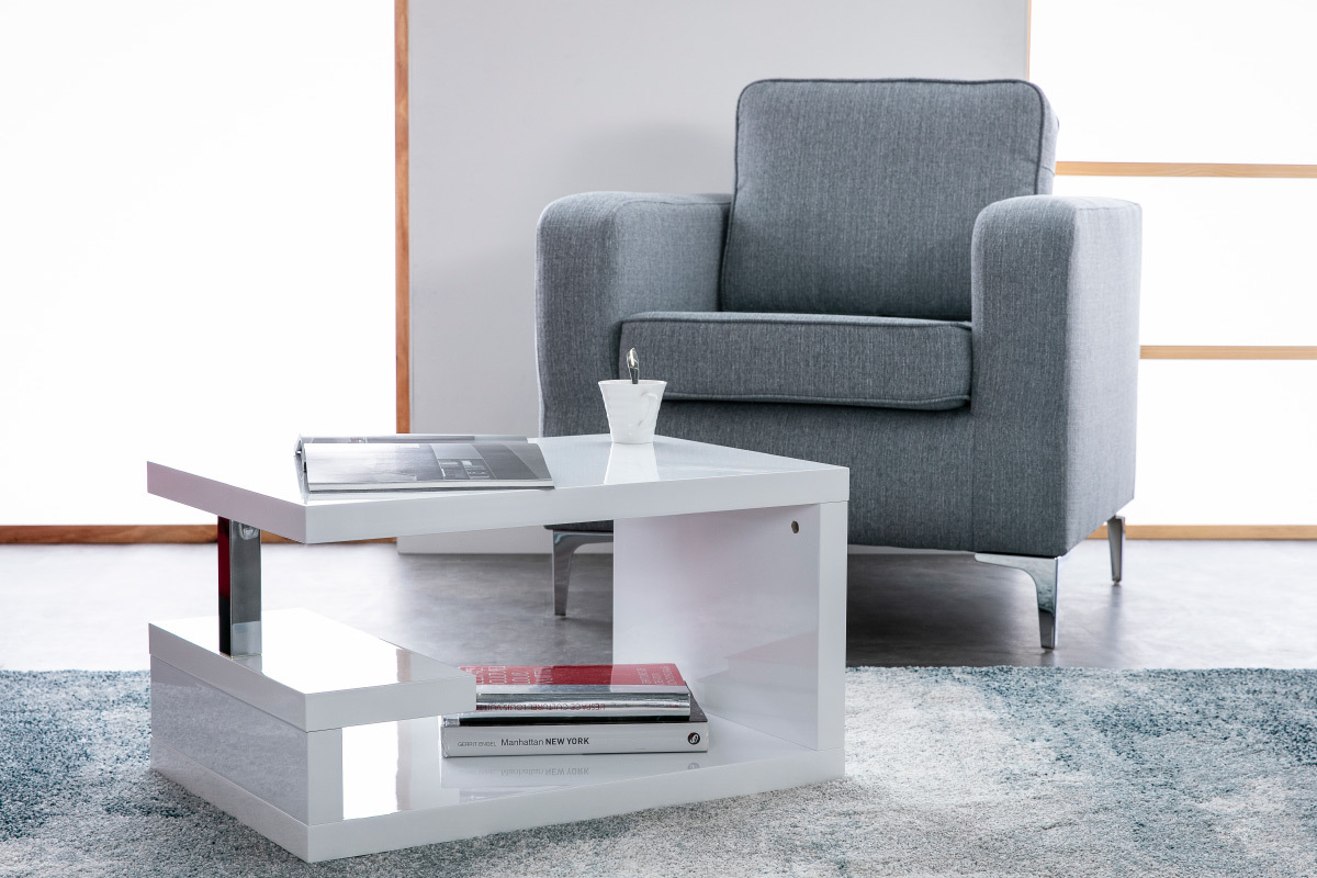 Design-Couchtisch REX Wei