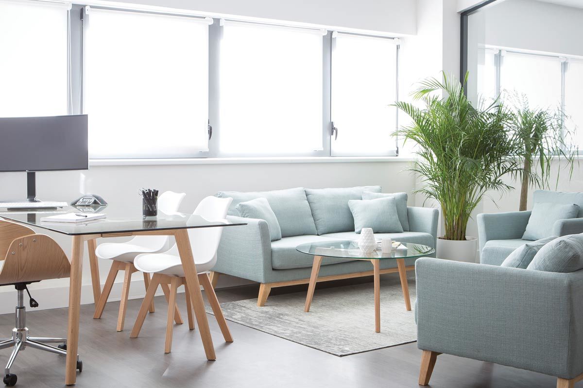 Design-Couchtisch rund zeitgenssisch Glas und Holz DAVOS