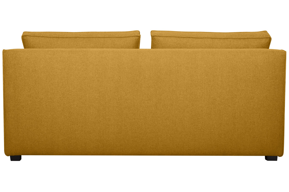 Design-Doppelsofa aus kumingelbem Stoff PLURIEL