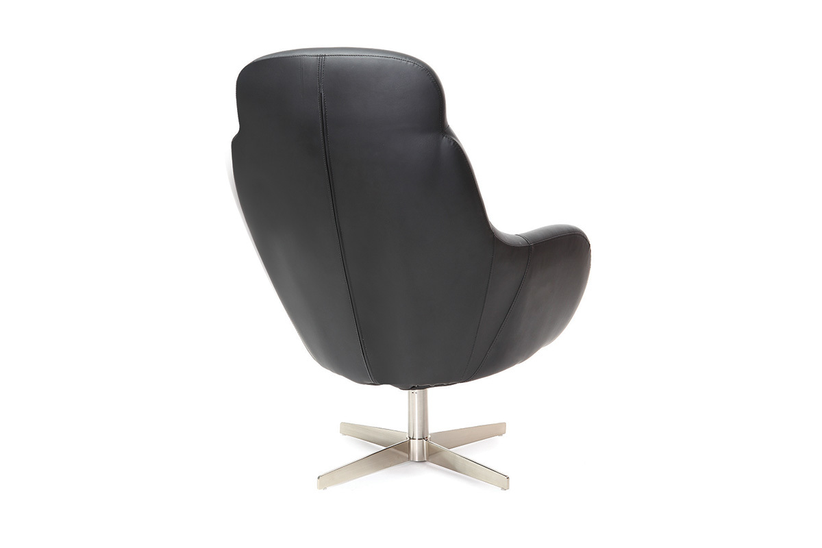 Design-Drehsessel Schwarz HAVEN