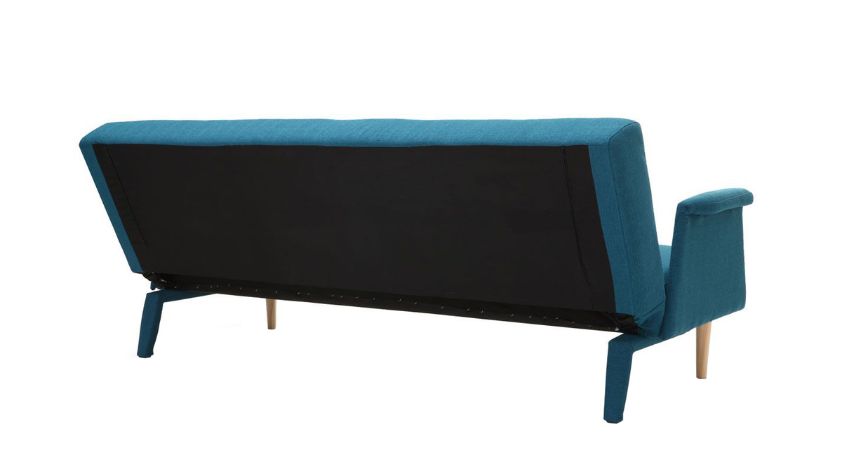 Design-Ecksofa verstellbar Blau OSCAR