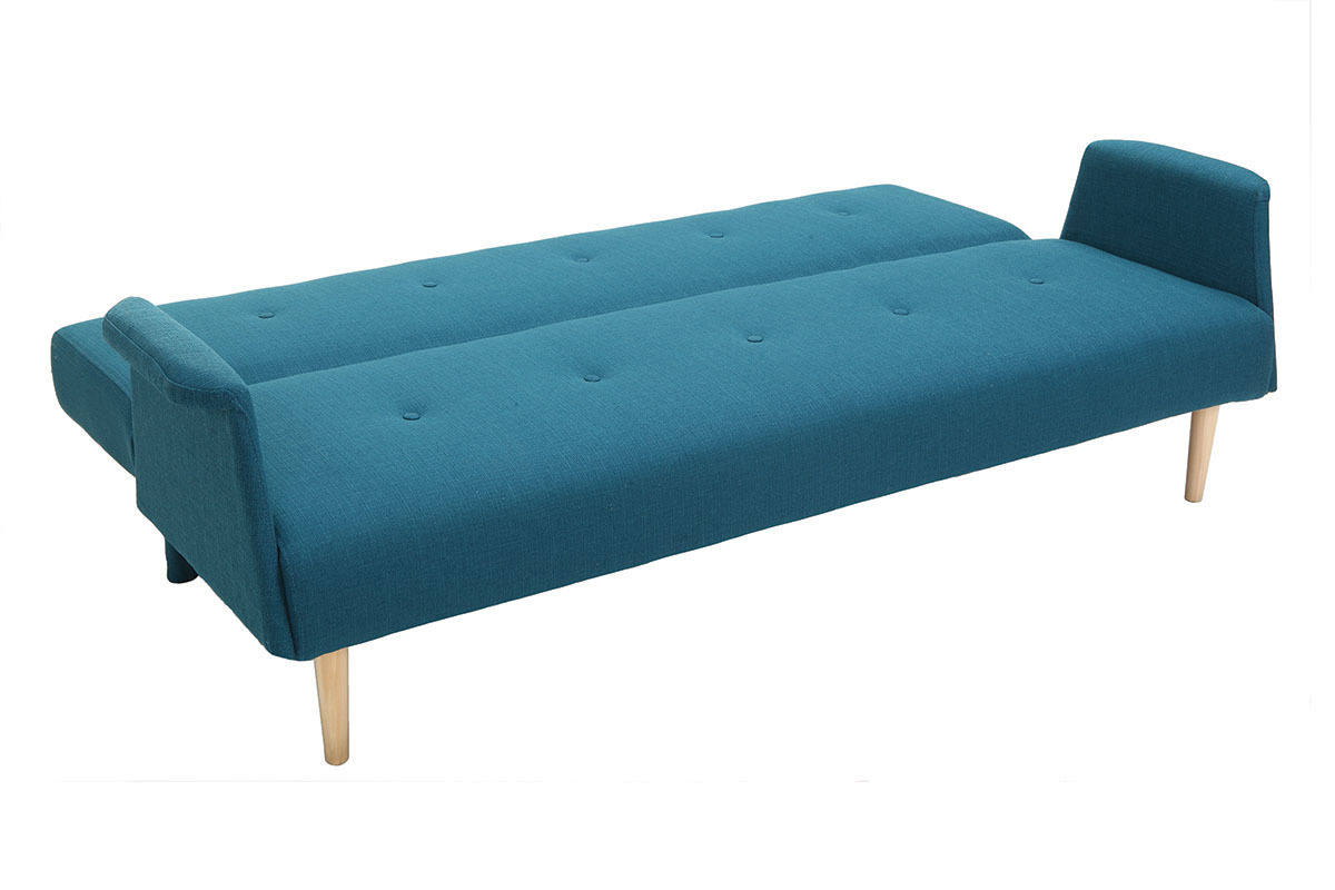 Design-Ecksofa verstellbar Blau OSCAR
