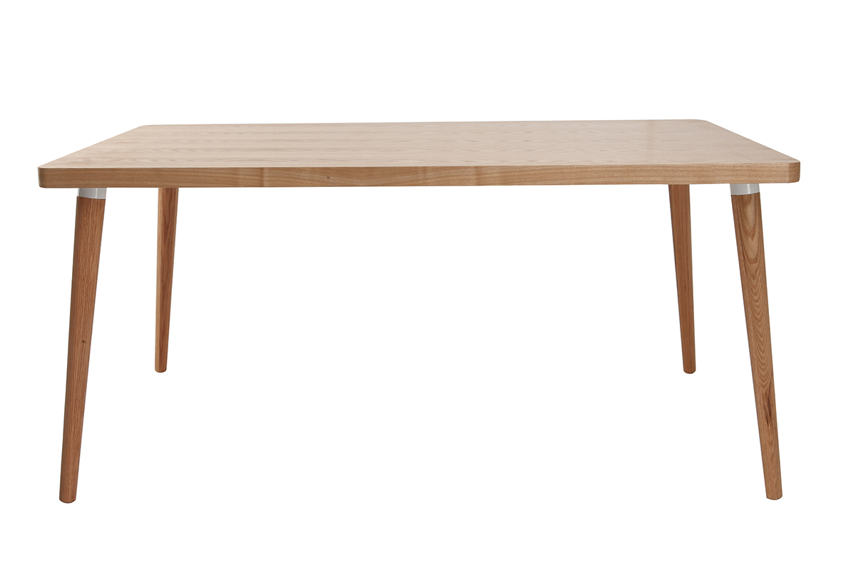 Design-Esstisch aus heller Eiche L160 TOTEM