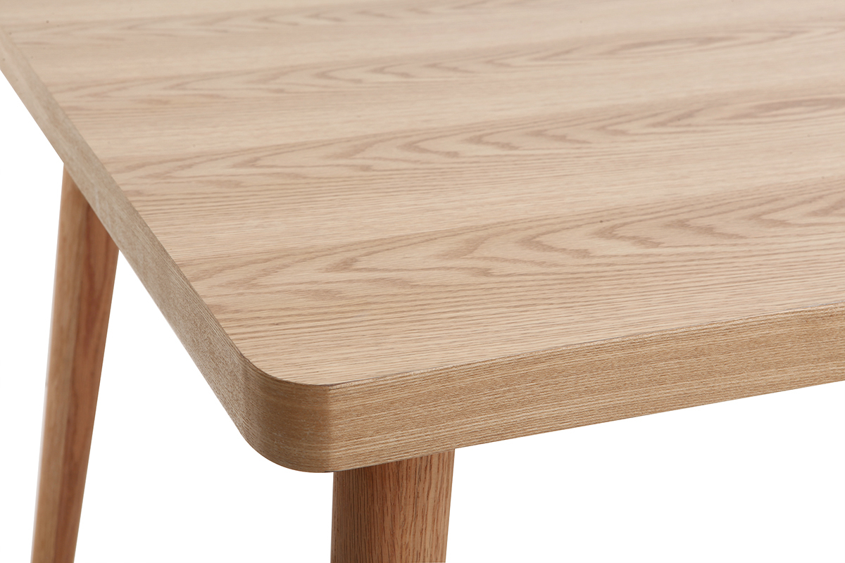 Design-Esstisch aus heller Eiche L160 TOTEM
