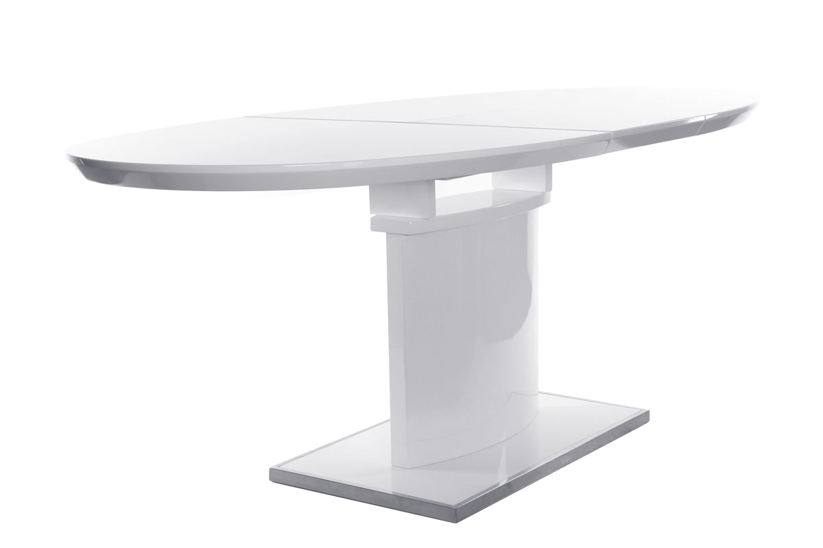 Design-Esstisch ausziehbar Wei L160-200 CLEONES