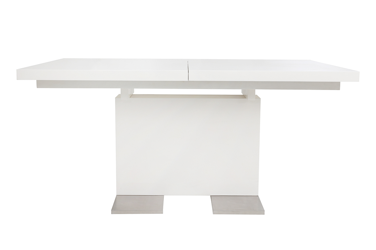 Design-Esstisch ausziehbar Wei lackiert L160-220 NEMIA