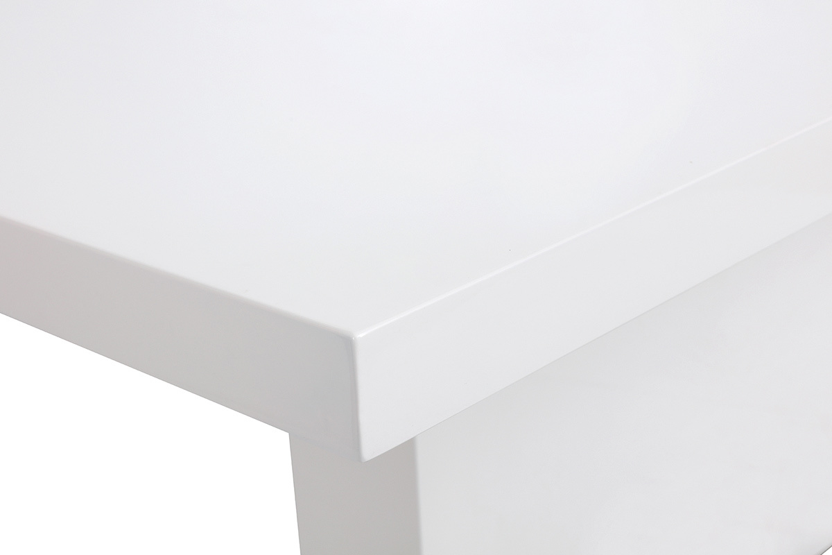 Design-Esstisch ausziehbar Wei lackiert L160-220 NEMIA