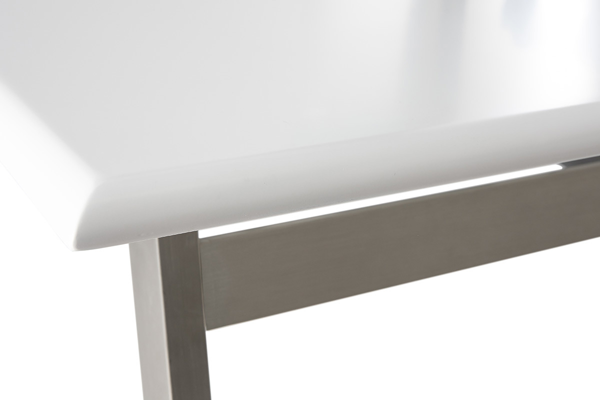 Design-Esstisch ausziehbar Wei matt L190-240 MARNY