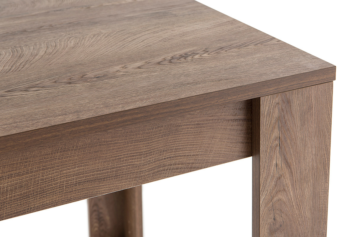 Design-Esstisch dunkles Holz 180cm LAND