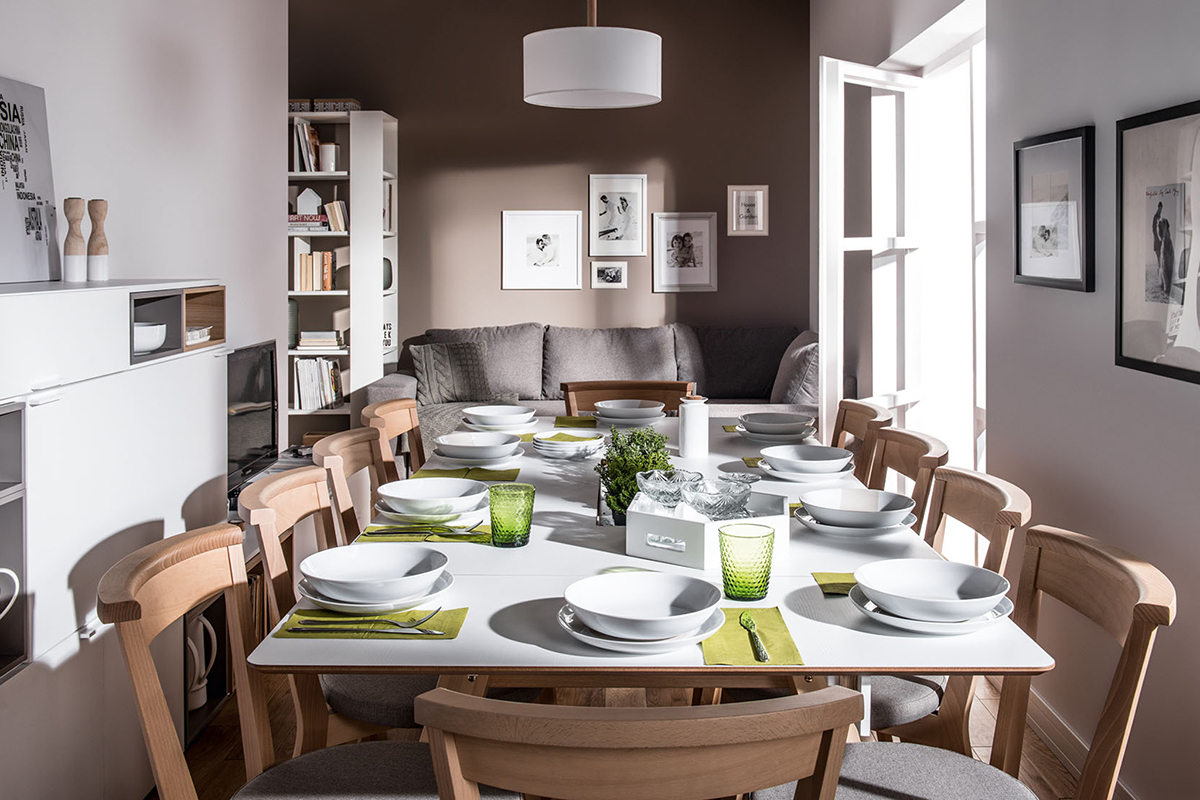 Design-Esstisch mit Stauraum 200 cm WITTY