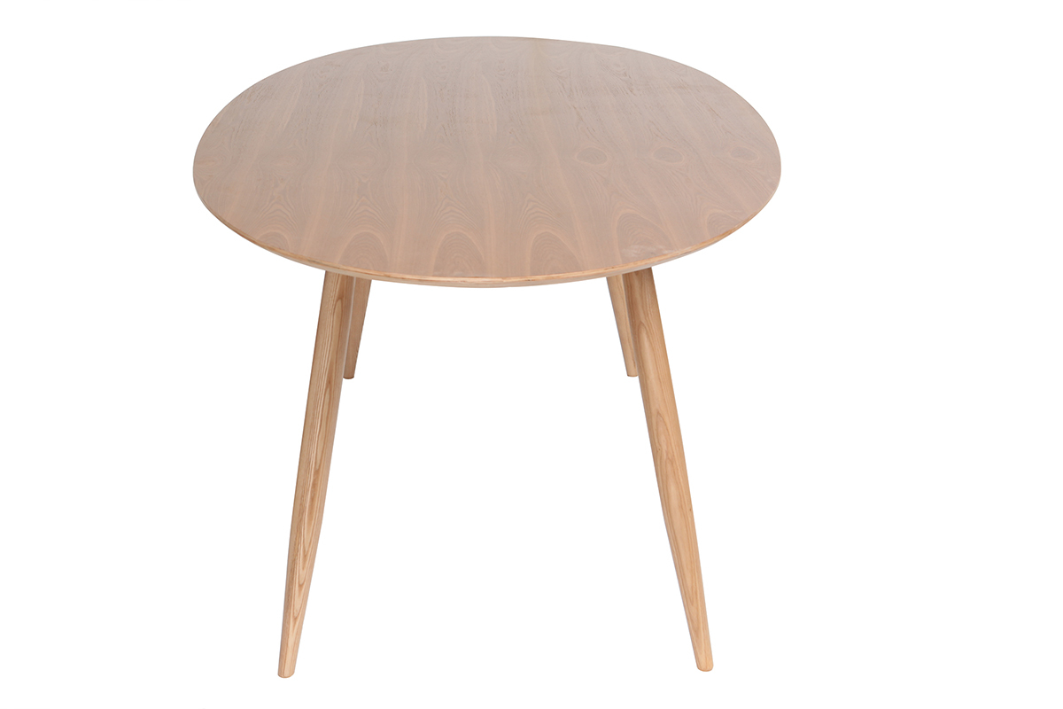 Design-Esstisch oval nat�rliche Esche L200 BALTIK