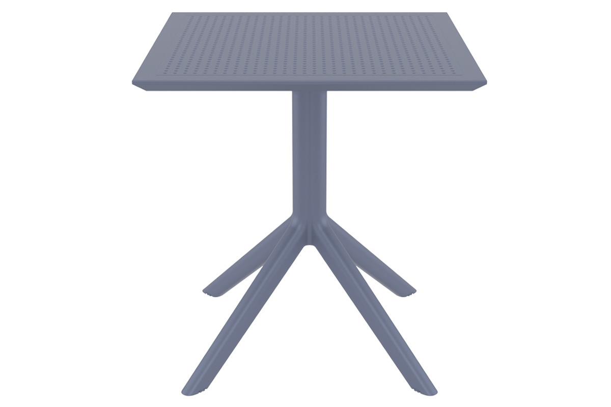 Design-Esstisch quadratisch Grau Indoor / Outdoor OSKOL