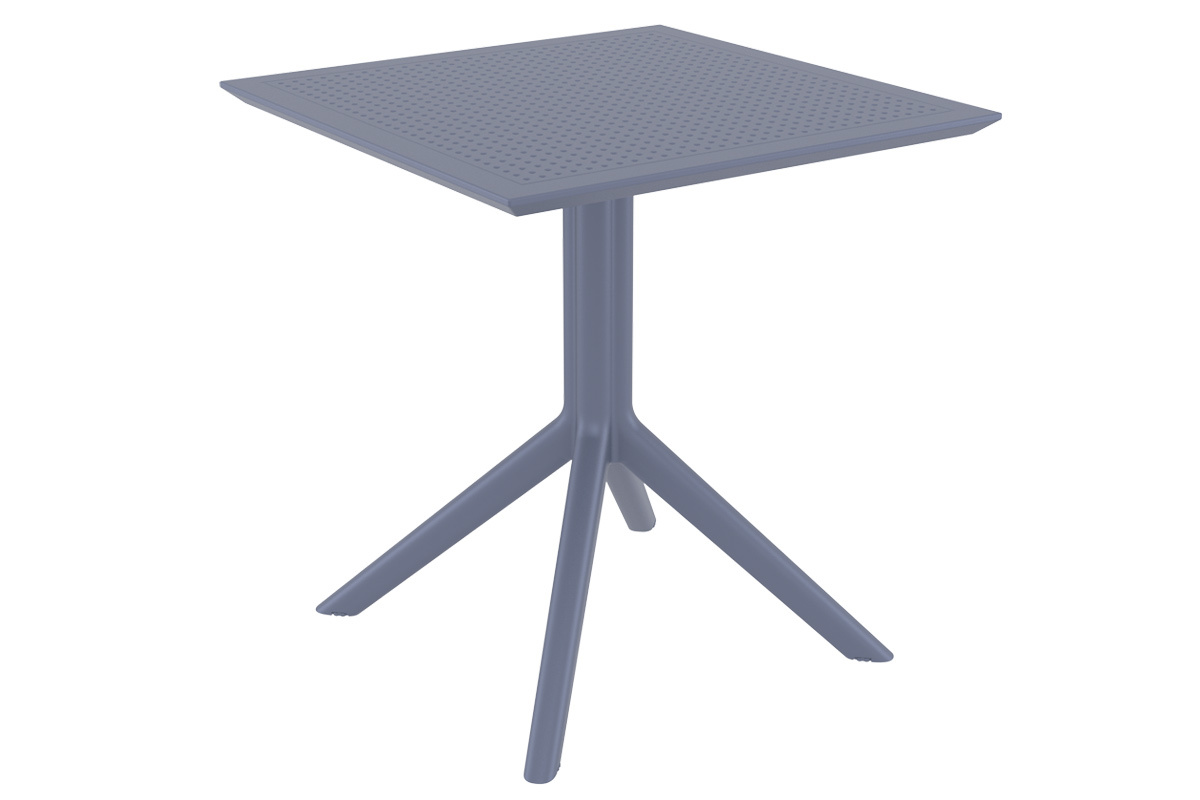 Design-Esstisch quadratisch Grau Indoor / Outdoor OSKOL