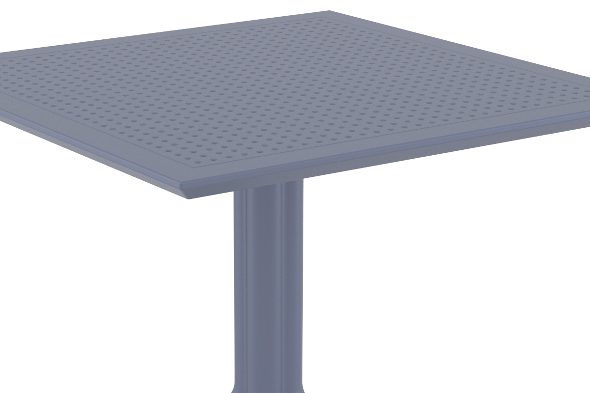 Design-Esstisch quadratisch Grau Indoor / Outdoor OSKOL