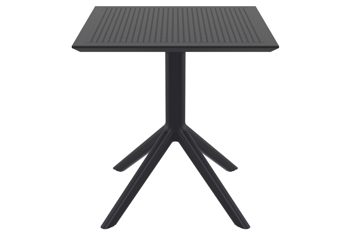 Design-Esstisch quadratisch Schwarz Indoor / Outdoor OSKOL