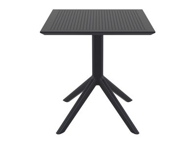 Design-Esstisch quadratisch Schwarz Indoor / Outdoor OSKOL - Design-Esstisch quadratisch Schwarz Indoor / Outdoor OSKOL