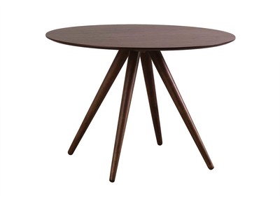 Design-Esstisch rund 106 cm Nussbaum WALFORD