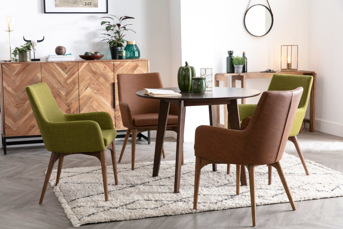 Design-Esstisch rund D100 LEENA