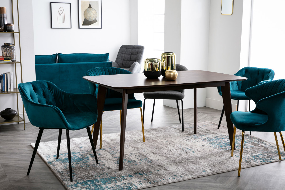 Design-Esstisch Schokofarben L150 LEENA