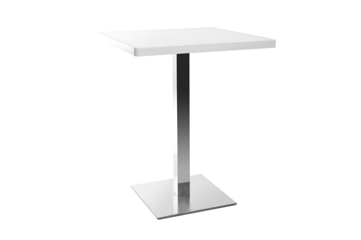 Design-Esstisch Viereck Wei Mittelfu L60 JORY