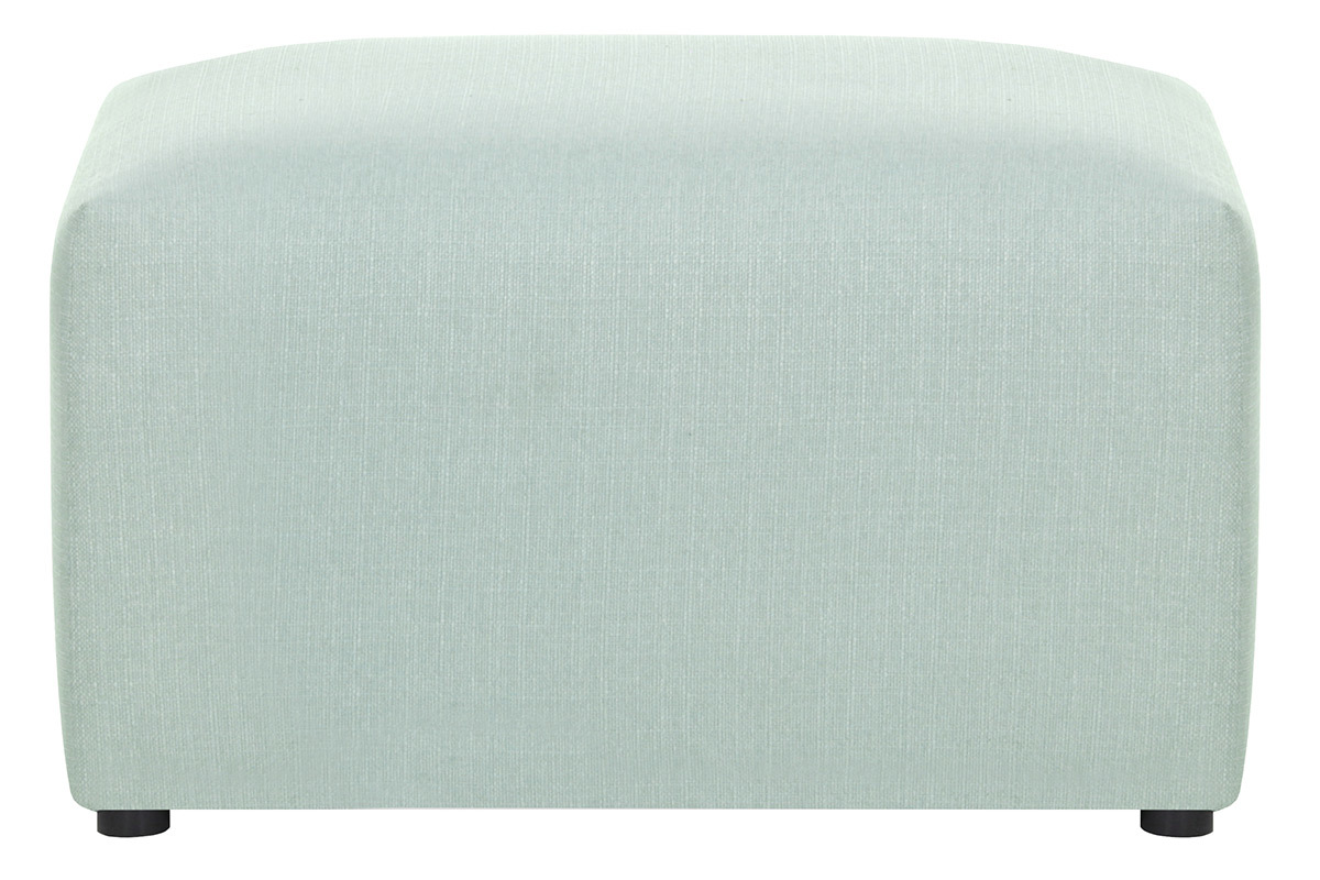 Design-Fusttze Stoff Gletscherblau MODULO