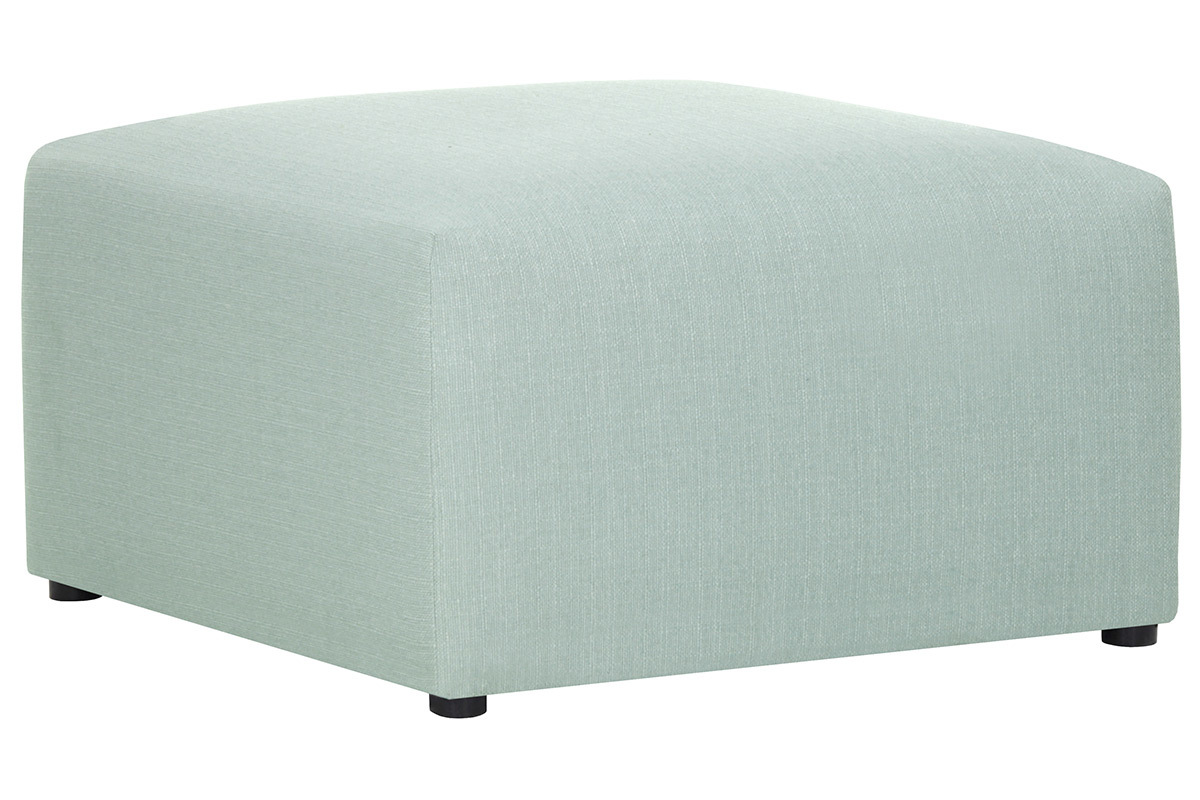 Design-Fusttze Stoff Gletscherblau MODULO