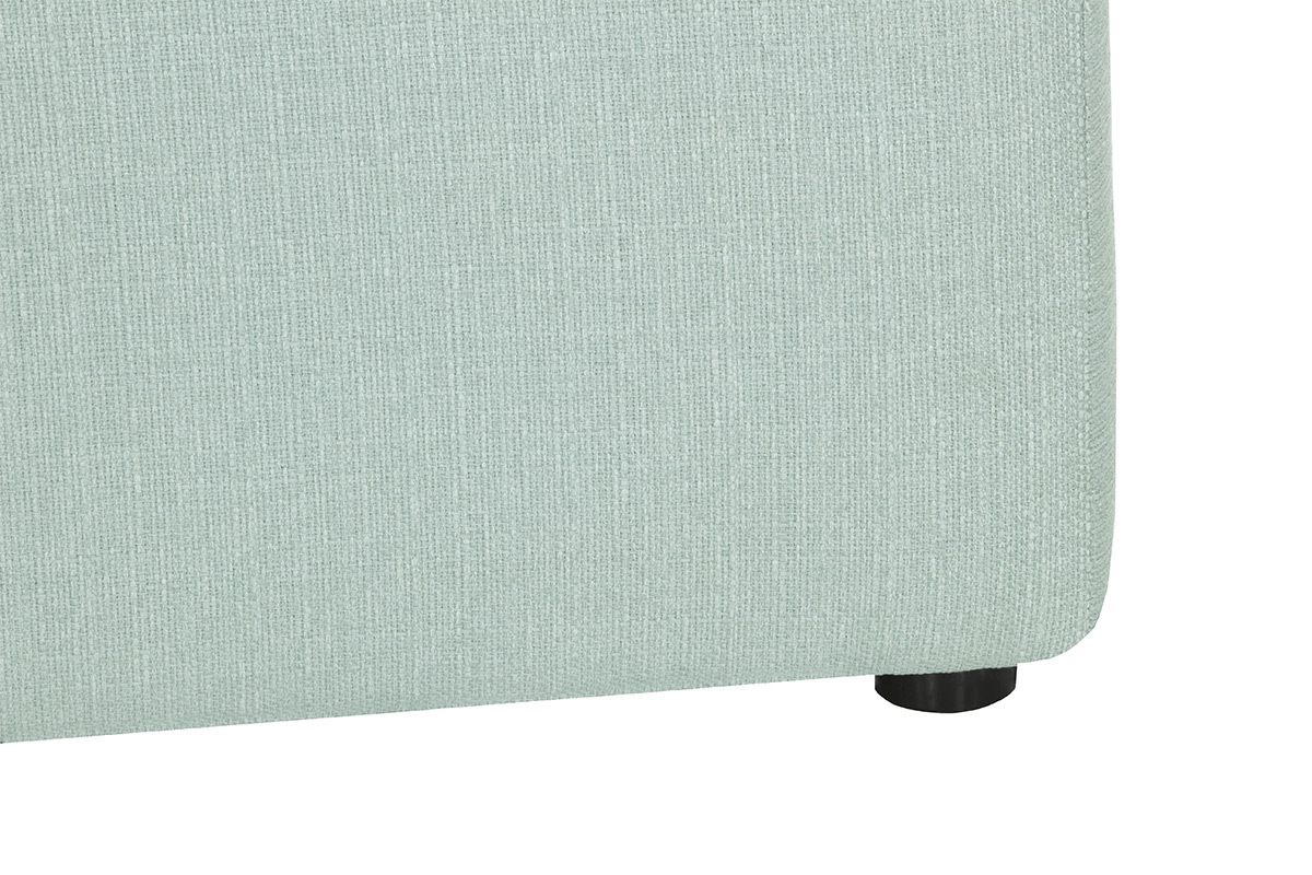 Design-Fusttze Stoff Gletscherblau MODULO