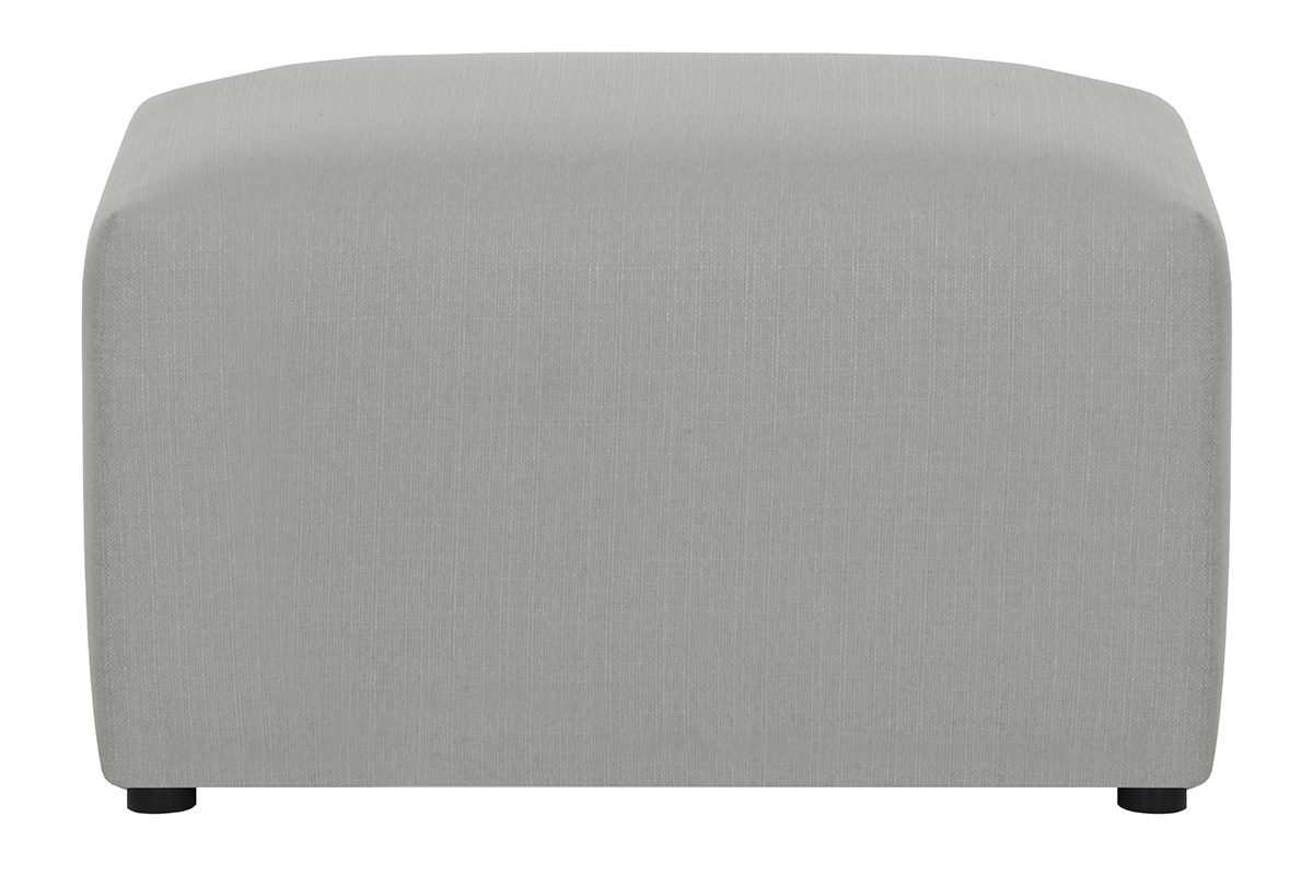 Design-Fusttze Stoff Grau MODULO
