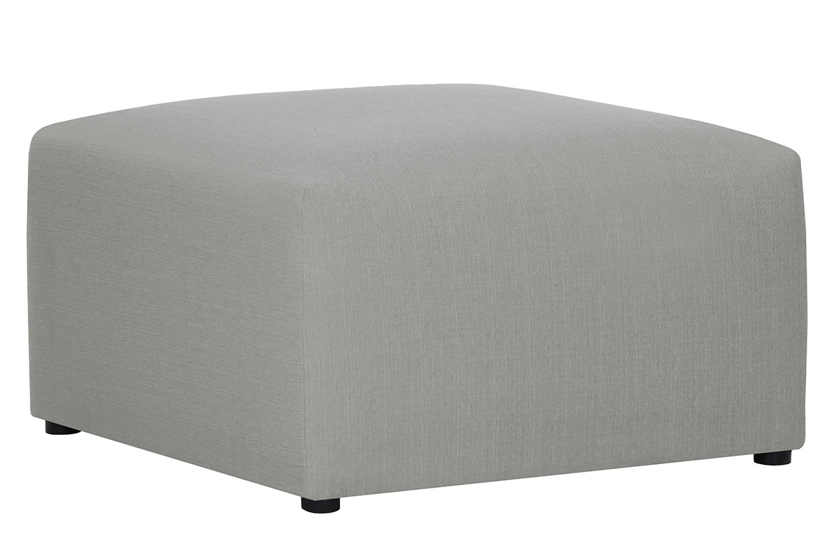 Design-Fusttze Stoff Grau MODULO