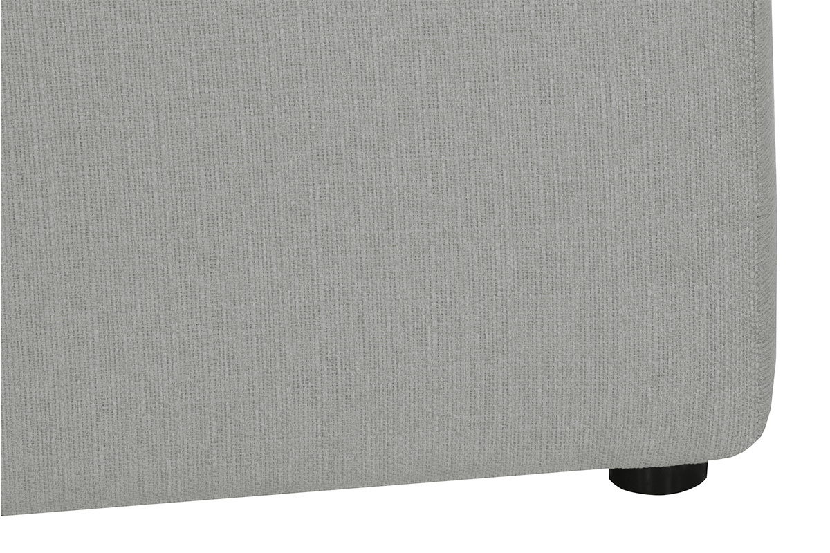 Design-Fusttze Stoff Grau MODULO