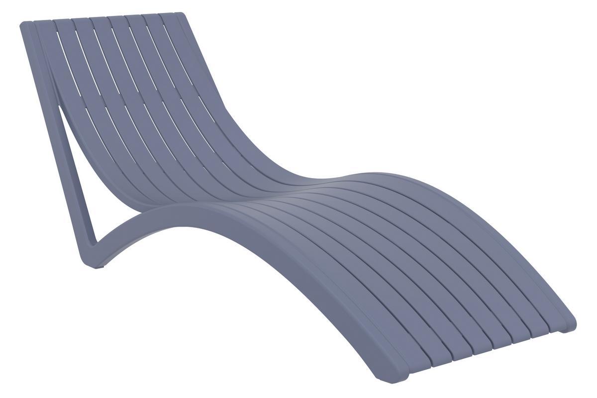 Design-Gartenliege SLIDO in grau