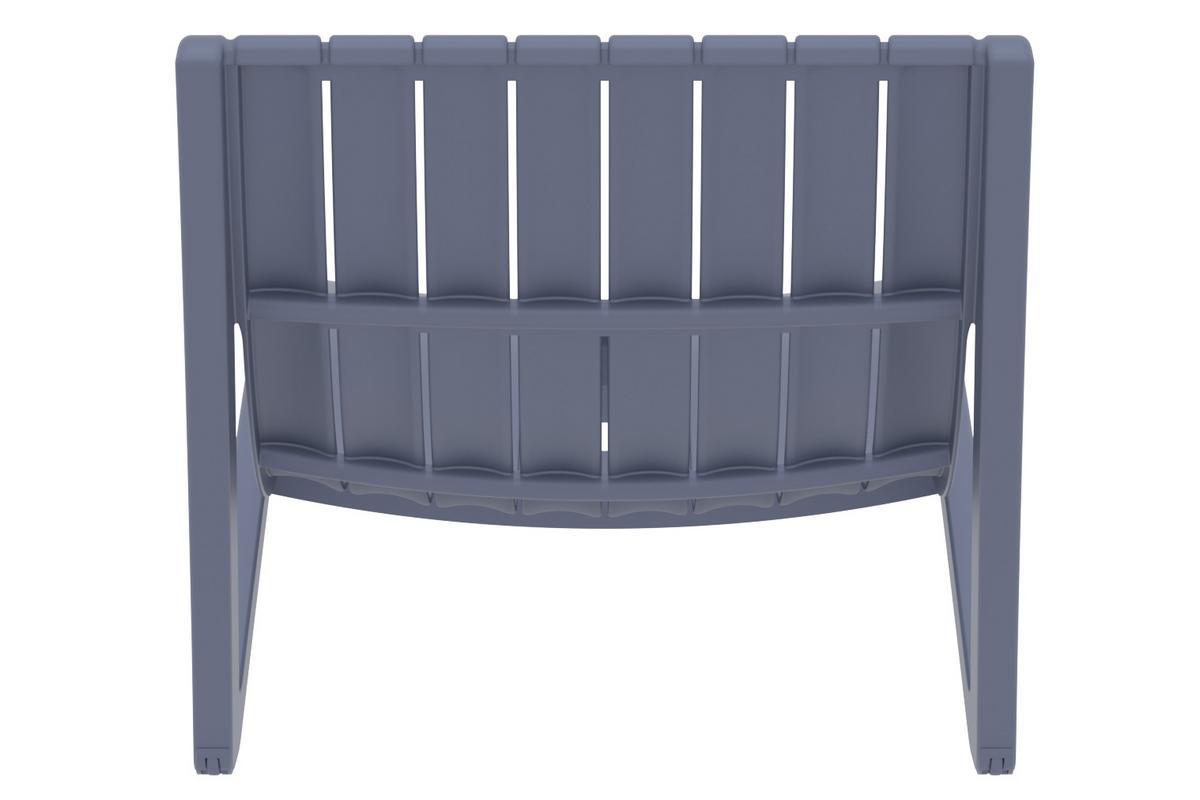 Design-Gartenliege SLIDO in grau