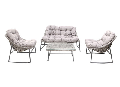 Design-Gartenmöbelgarnitur Grau COMFY - Design-Gartenmöbelgarnitur Grau COMFY