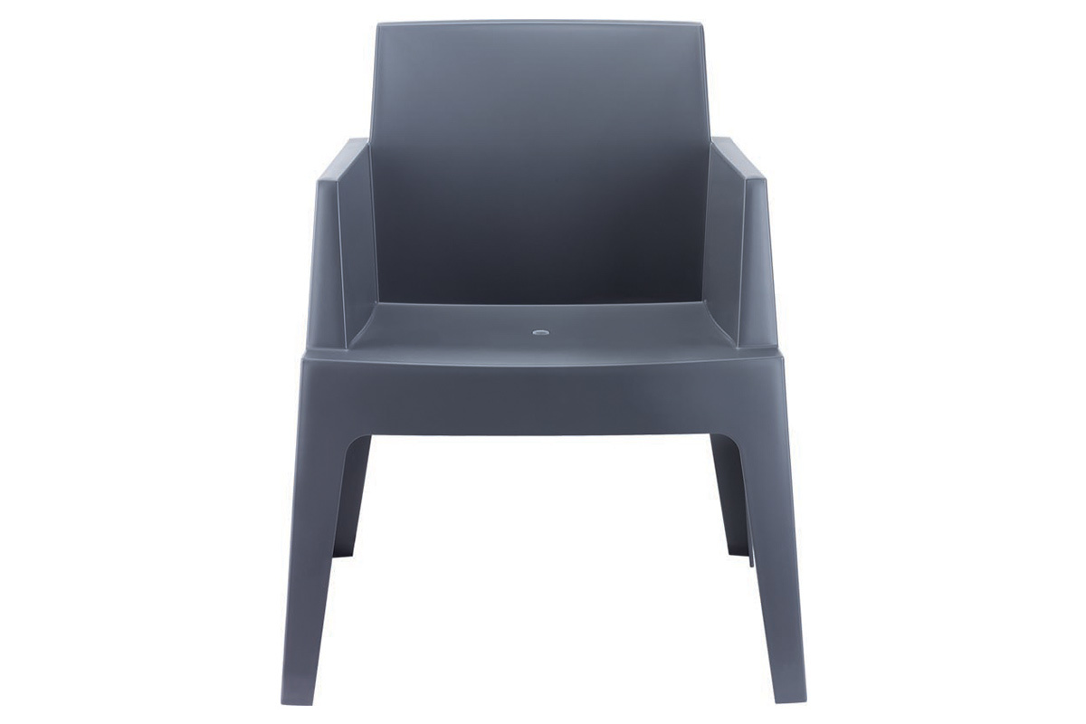 Design-Gartenst�hle Rauchgrau 4er-Set LALI